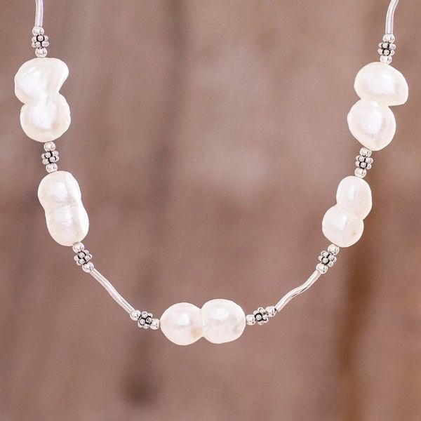 Alternate image for Baroque Cultured Pearl Necklace Baroque Beauty