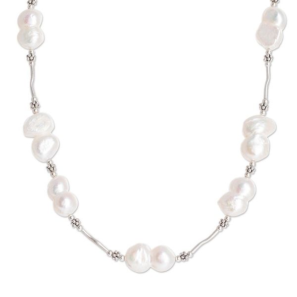 Alternate image for Baroque Cultured Pearl Necklace Baroque Beauty