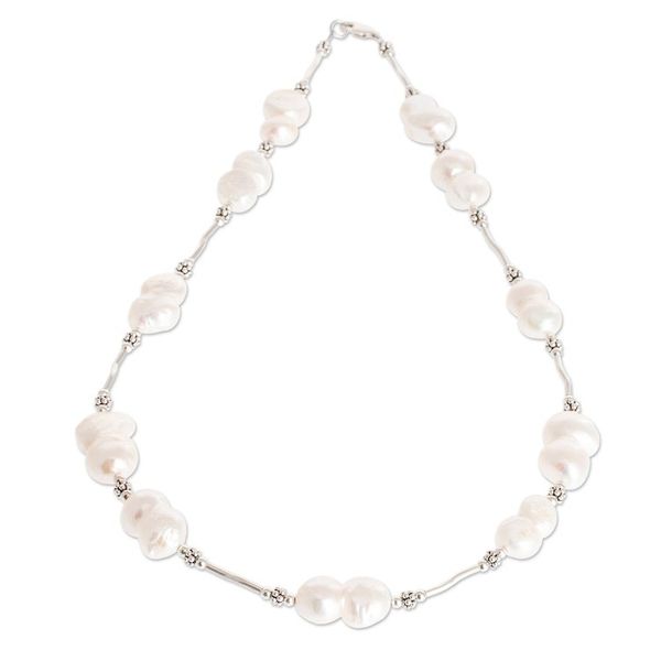 Alternate image for Baroque Cultured Pearl Necklace Baroque Beauty