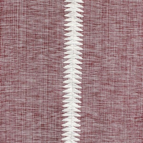 Alternate image for Handloomed Cotton Table Runner in Cordovan and Alabaster Homey Elegance