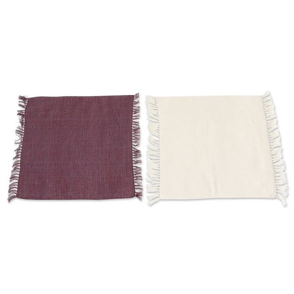 Alternate image for Set of 4 Handloomed Cotton Napkins and Rings from Guatemala Traditional Delight