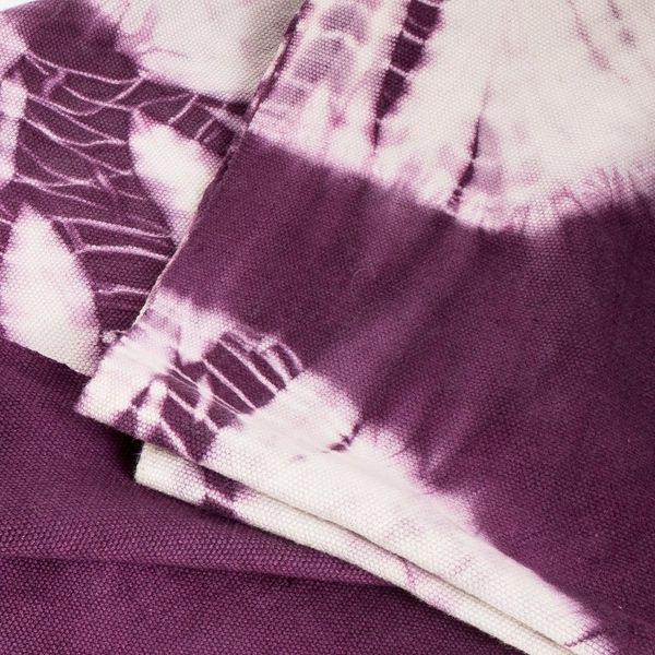 Alternate image for Handcrafted Tie-Dyed Purple Scarf Santiago Purple