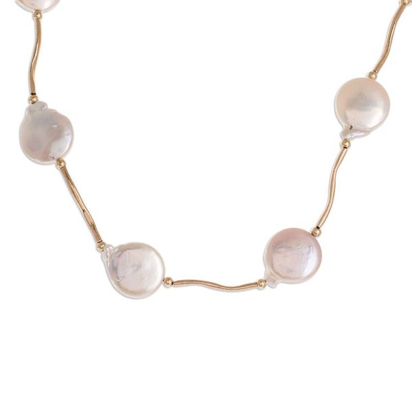 Alternate image for 14k Gold Filled Necklace with Cultured Pearls Golden Destiny