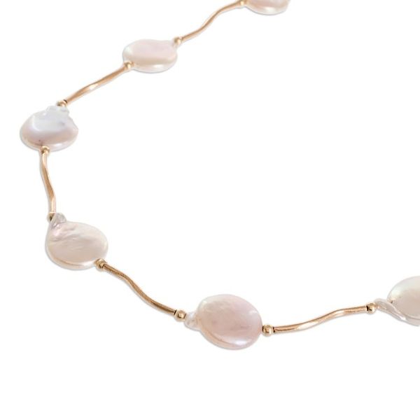 Alternate image for 14k Gold Filled Necklace with Cultured Pearls Golden Destiny