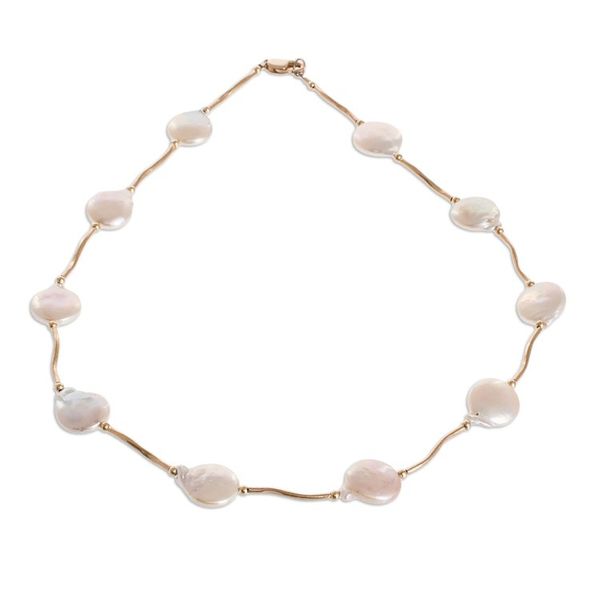 Alternate image for 14k Gold Filled Necklace with Cultured Pearls Golden Destiny