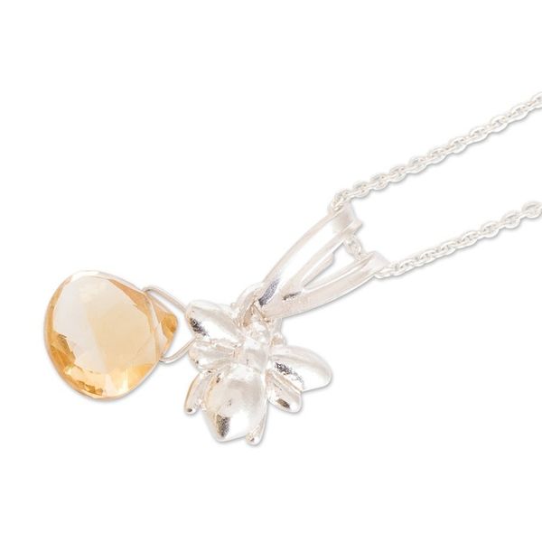 Alternate image for Sterling Silver Bee Pendant Necklace from Costa Rica Sweet Bee