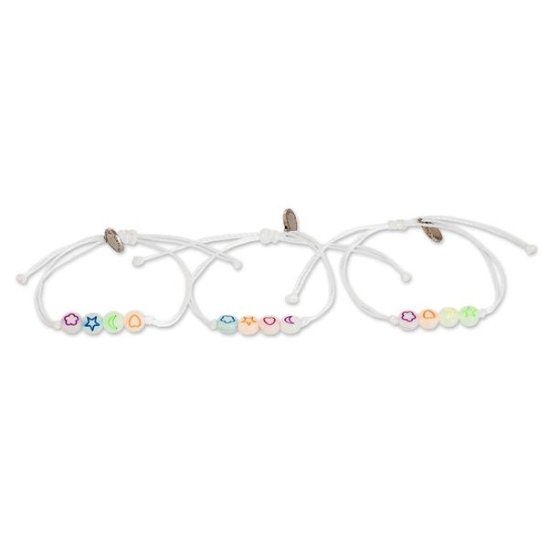 Alternate image for Set of 3 Handcrafted Beaded Pendant Bracelets from Guatemala Radiant Friendship