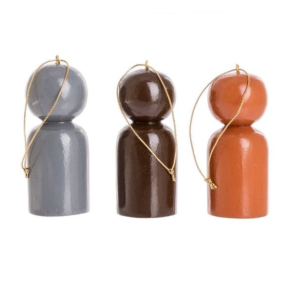 Alternate image for Guatemalan Handcrafted Reclaimed Wood Ornaments Set of 3 Love Sloth