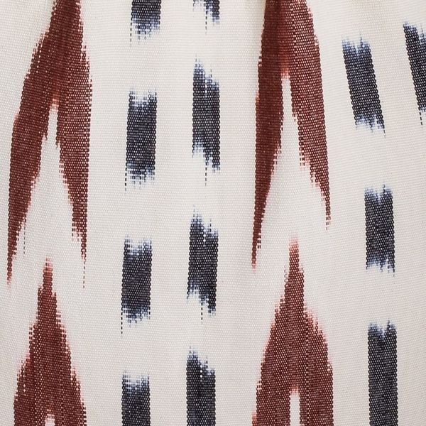 Alternate image for Hand-Woven Patterned Cotton Tote Bag in Ivory Blue and Brown Casual Look
