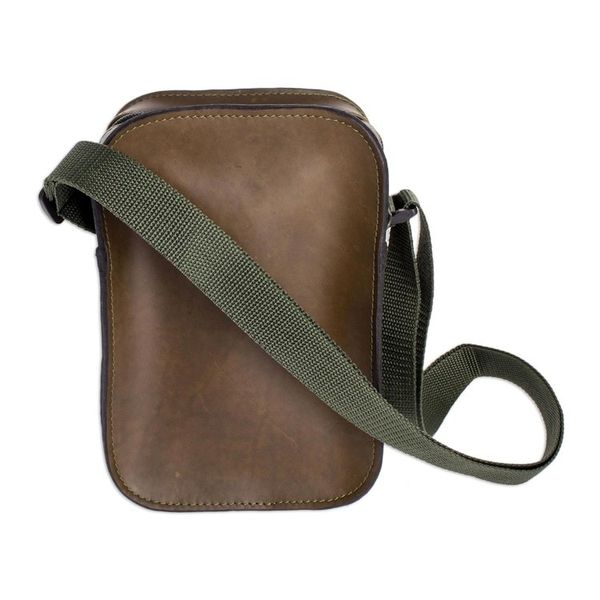 Alternate image for Green Unisex Shoulder Bag Salvadoran Olive