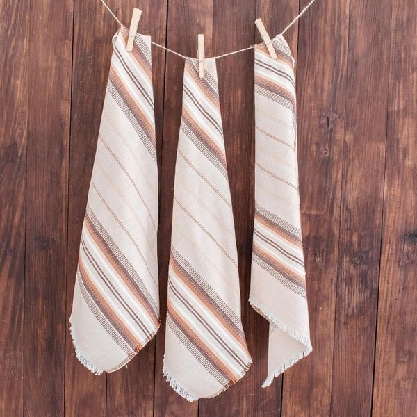 Alternate image for Brown Cotton Napkins Set of 6 Culinary Inspiration in Brown