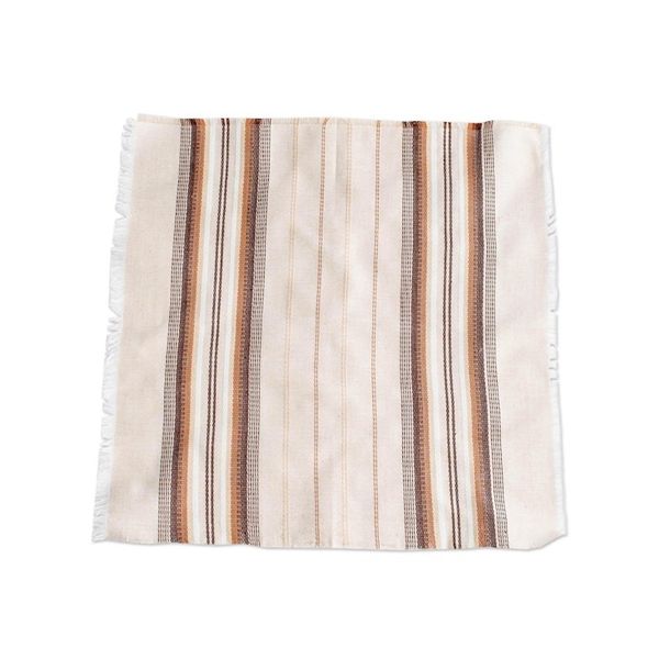 Alternate image for Brown Cotton Napkins Set of 6 Culinary Inspiration in Brown