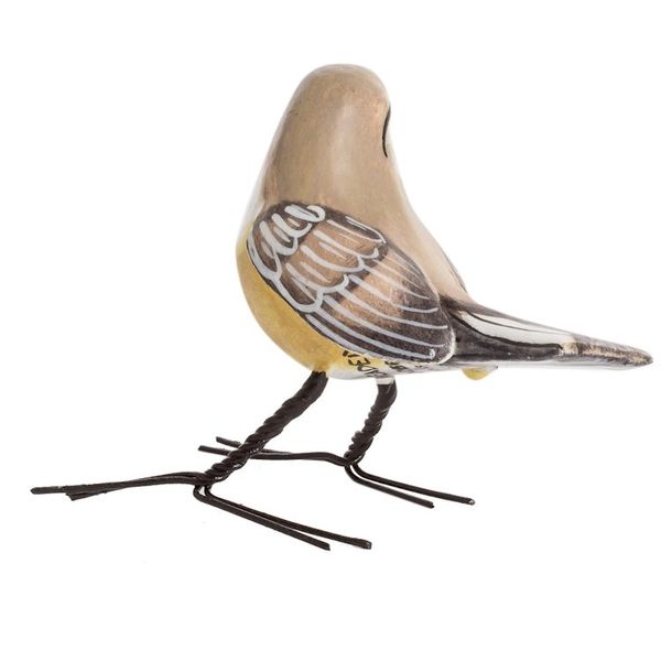 Alternate image for Handmade Bird Sculpture from Guatemala Grey-headed Chickadee