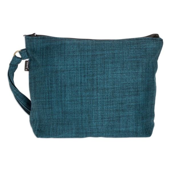 Alternate image for Handmade Multicolored Wristlet Bag with a Frog Motif Wild Fauna
