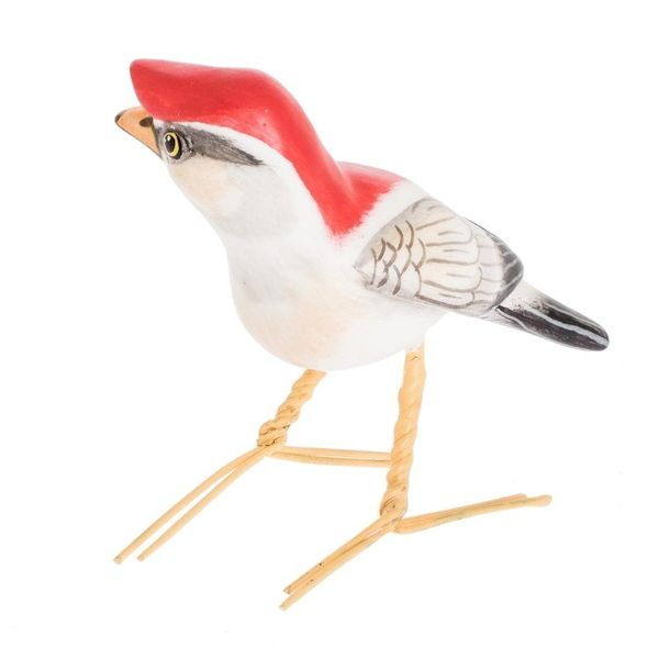 Alternate image for Artisan Crafted Bird Sculpture Araripe Manakin