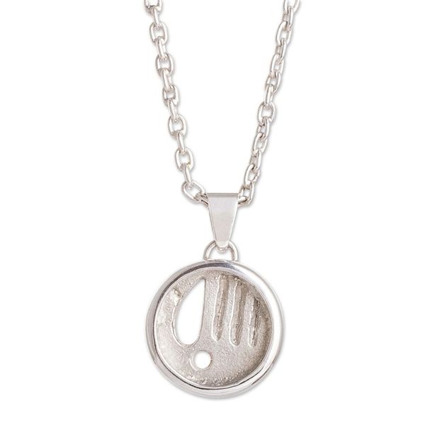 Alternate image for Nicaraguan Artisan Crafted Sterling Silver Pendant Necklace Manik