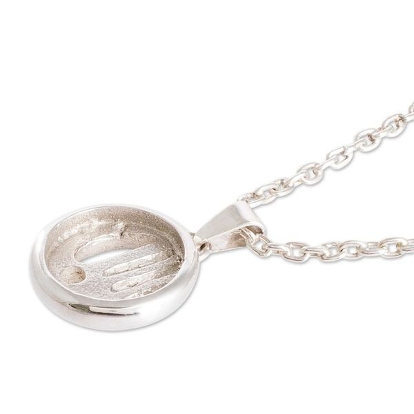 Alternate image for Nicaraguan Artisan Crafted Sterling Silver Pendant Necklace Manik