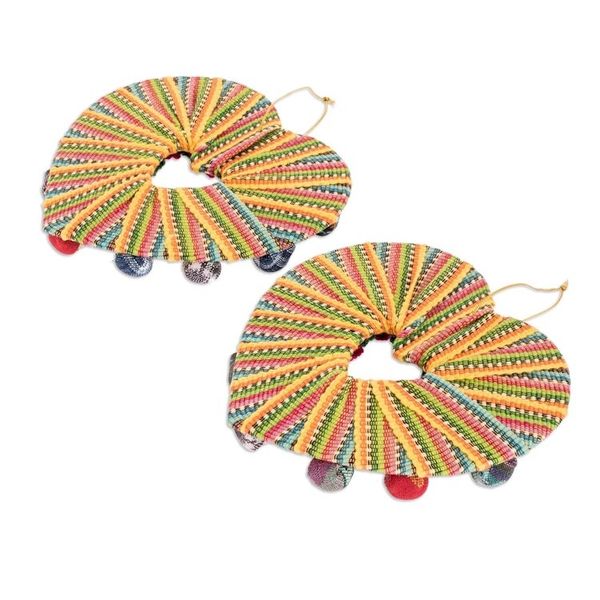 Alternate image for Handwoven Cotton Worry Doll Christmas Ornaments Set of 2 Friendship is Love