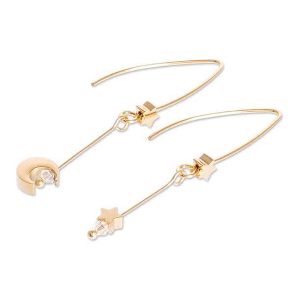 Alternate image for 18K Gold Plated and Crystal Dangle Earrings from Costa Rica Costa Rican Night
