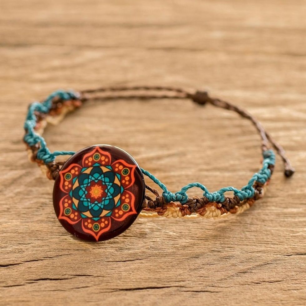 Mandala Motif Macrame Bracelet 'Mandala Magic'
