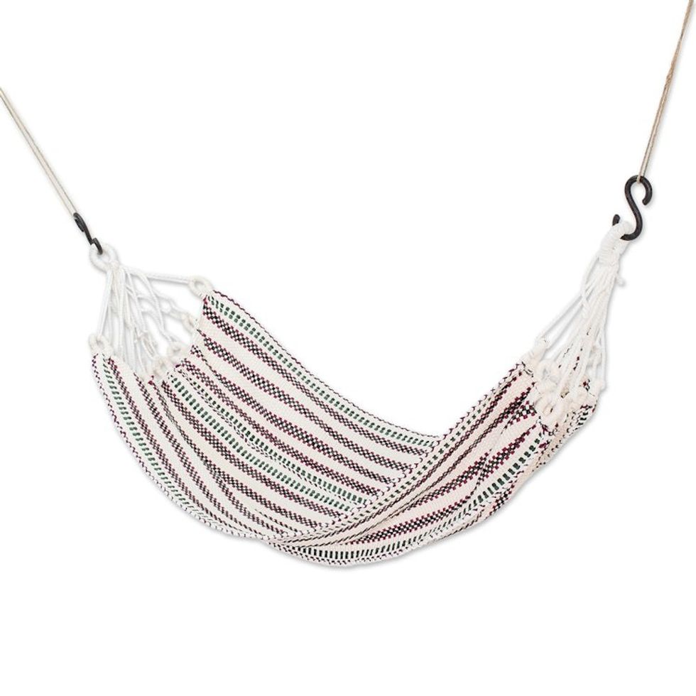Handcrafted Hammock from Costa Rica Single 'Afternoon Break'