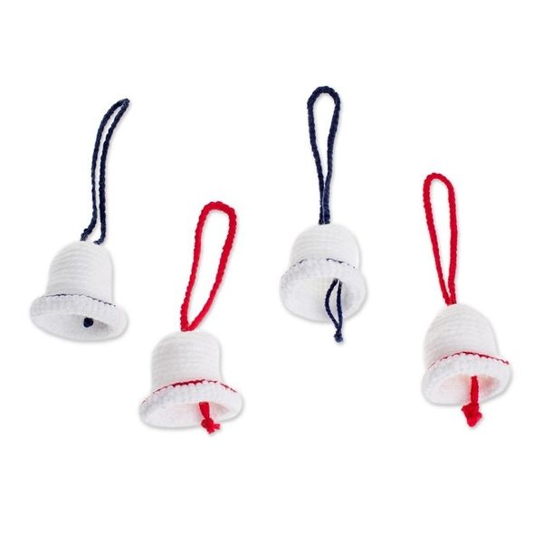 Alternate image for Hand-Crocheted Bell-Shaped Ornaments Set of 4 Bells of Bethlehem