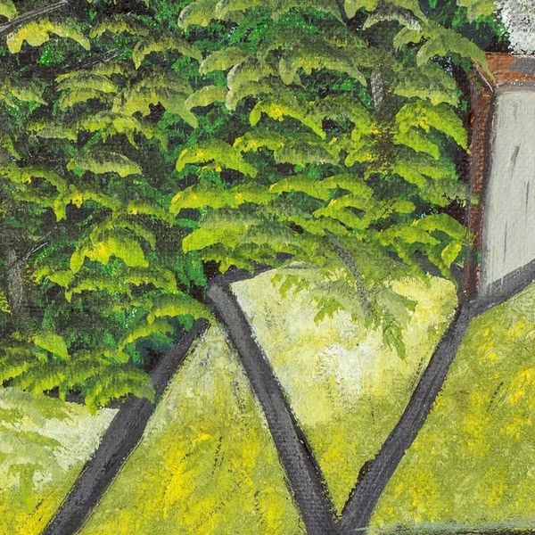 Alternate image for Signed Naif Landscape Painting from Costa Rica Country Life