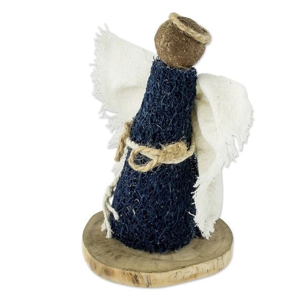 Alternate image for Central American Natural Fiber Angel Statuette Night Angel