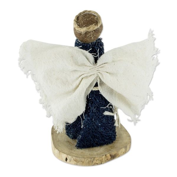 Alternate image for Central American Natural Fiber Angel Statuette Night Angel