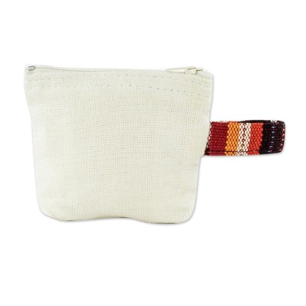 Alternate image for Handmade Cotton Coin Purse with Worry Doll Helpful Friend