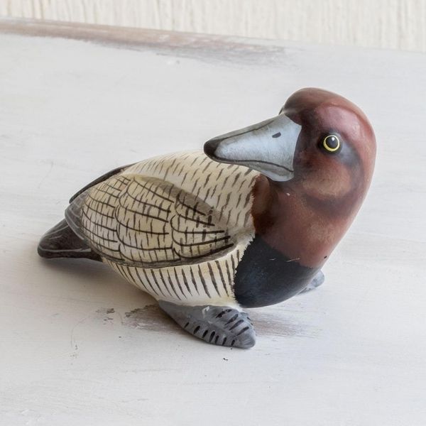 Alternate image for Guatemala Handcrafted Ceramic Canvasback Duck Figurine Canvasback Duck