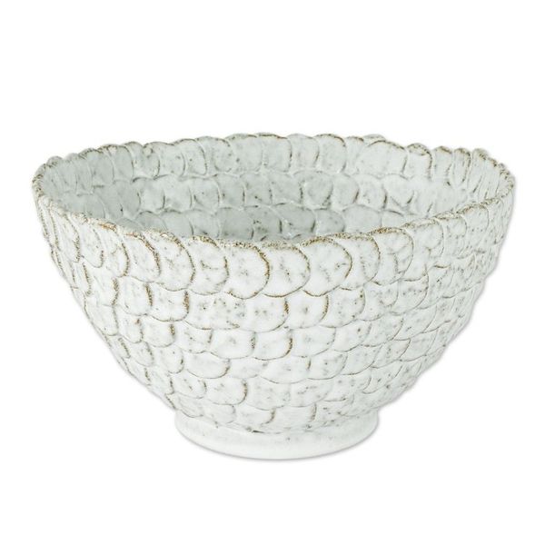 Alternate image for Unique White Serving Bowl from Honduras White Scales