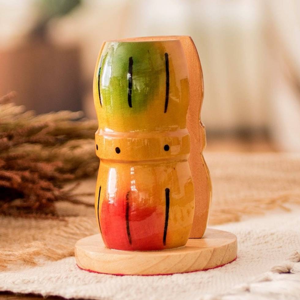 Sugarcane Napkin Holder from Guatemala 'Sugarcane'