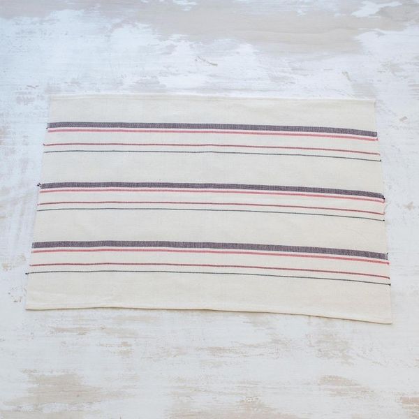 Alternate image for Striped Hand Woven Cotton Placemats Set of 4 Individualist in Grape