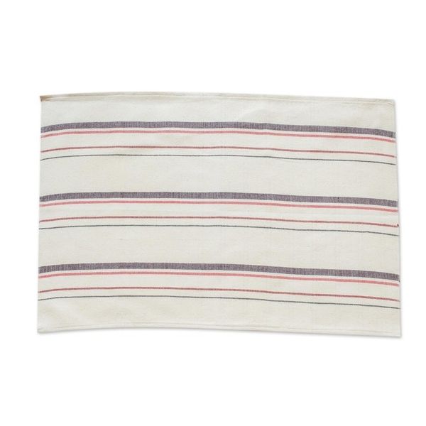 Alternate image for Striped Hand Woven Cotton Placemats Set of 4 Individualist in Grape