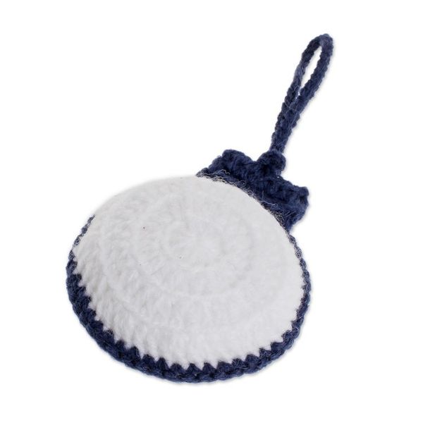 Alternate image for Hand-Crocheted Round Ornaments from Guatemala Set of 4 Round Baubles