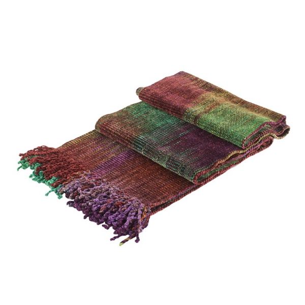 Alternate image for Multicolored Rayon Chenille Scarf from Guatemala Wine Festival