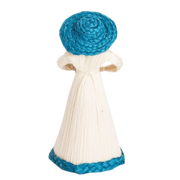 Alternate image for Natural Fiber Statuette of a Woman Gathering Flowers Country Flowers