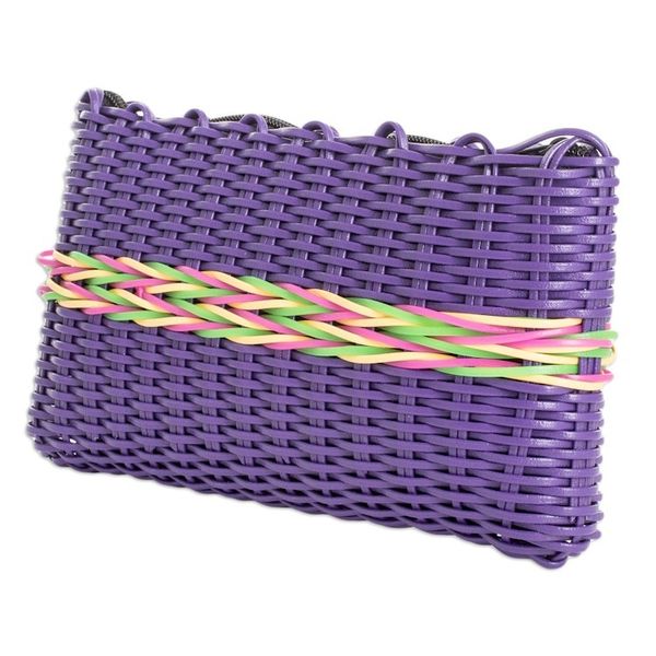 Alternate image for Eco Friendly Handwoven Deep Violet Clutch from Guatemala Harmony of Color in Purple