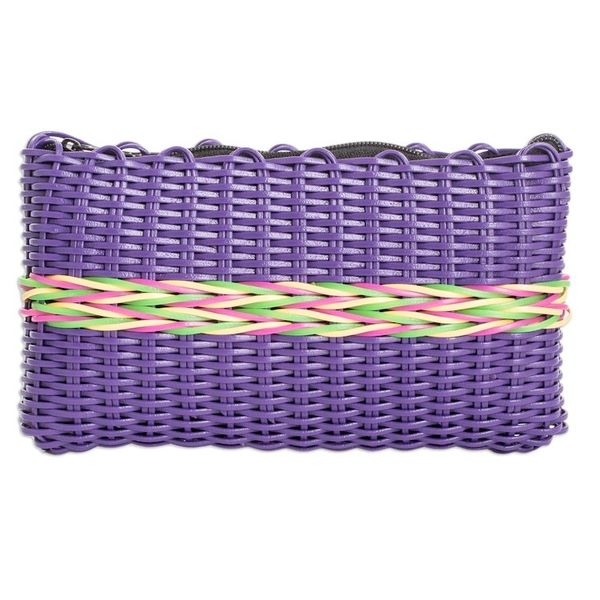 Alternate image for Eco Friendly Handwoven Deep Violet Clutch from Guatemala Harmony of Color in Purple