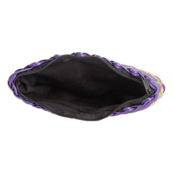 Alternate image for Eco Friendly Handwoven Deep Violet Clutch from Guatemala Harmony of Color in Purple