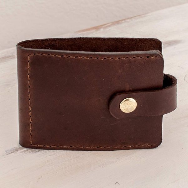 Alternate image for Leather Bi-fold Card Wallet from El Salvador Espiritu