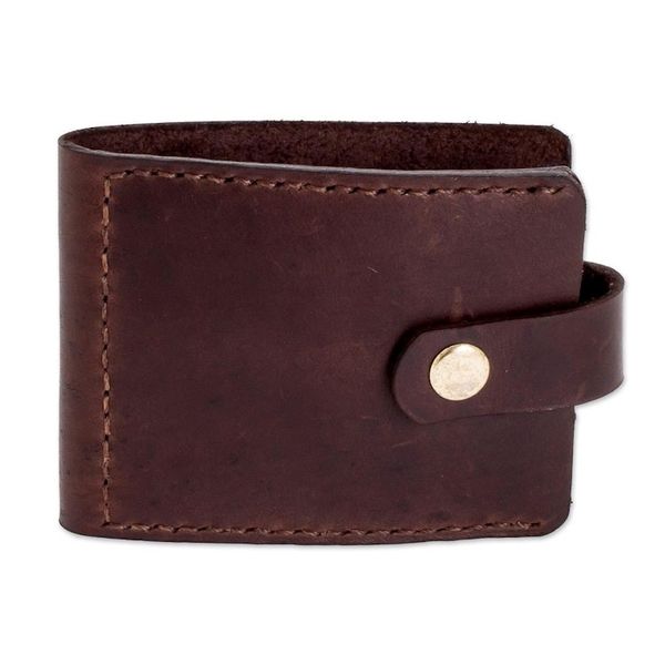 Alternate image for Leather Bi-fold Card Wallet from El Salvador Espiritu