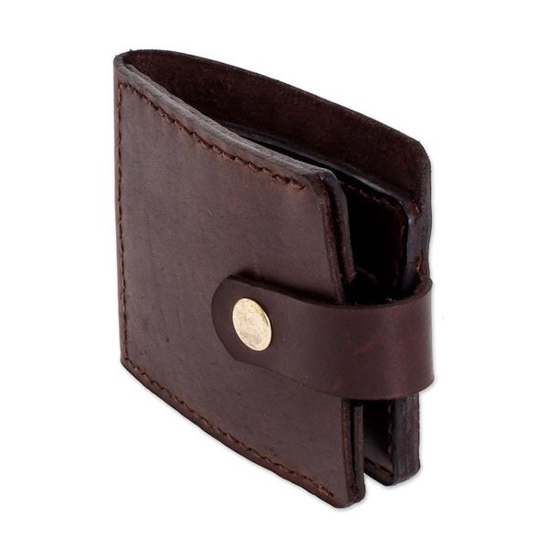 Alternate image for Leather Bi-fold Card Wallet from El Salvador Espiritu