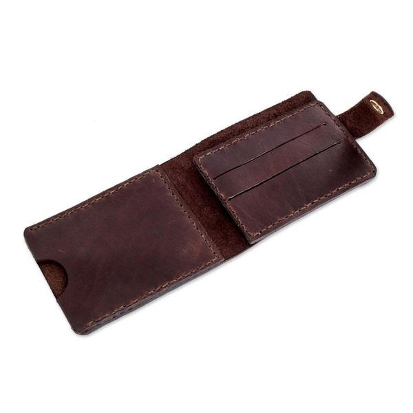 Alternate image for Leather Bi-fold Card Wallet from El Salvador Espiritu