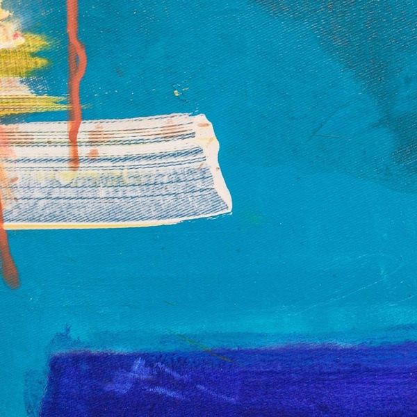 Alternate image for Signed Textured Abstract Painting from El Salvador 2018 Technicolor