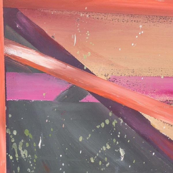 Alternate image for Signed Geometric Abstract Painting from Costa Rica Picture Window