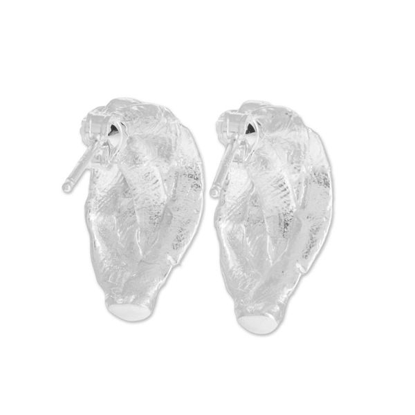 Alternate image for Textured Sterling Silver Drop Earrings from Costa Rica Textured Braids