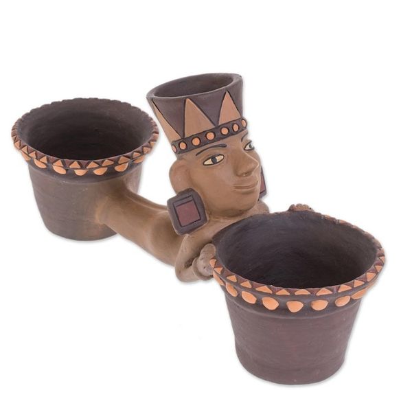 Alternate image for Dual Pre-Hispanic Ceramic Decorative Vase from Nicaragua Historic Balance