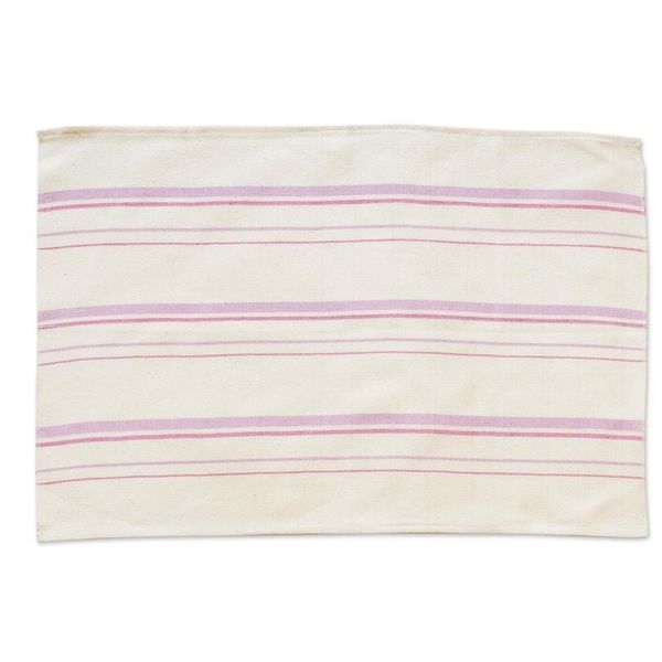 Alternate image for Lilac and Orchid Striped Cotton Placemats Set of 4 Individualist in Lilac
